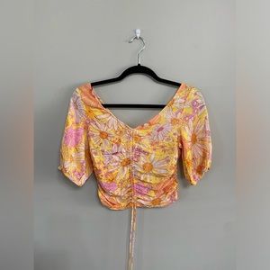 NWT H&M Floral Crop Top